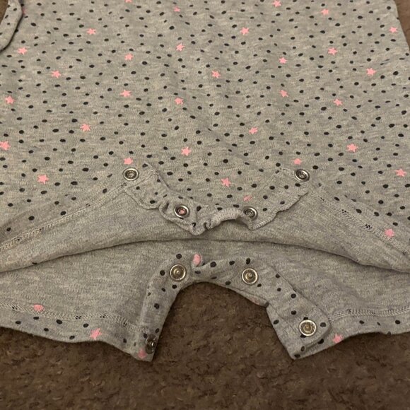 Tex Baby Gray Polka-dot Bodysuit Size 23 Months - Picture 3 of 5